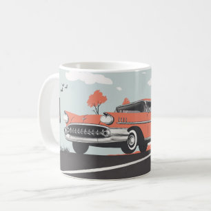 Classic American Cars Wall Art Print, Vintage cars Coffee Mug