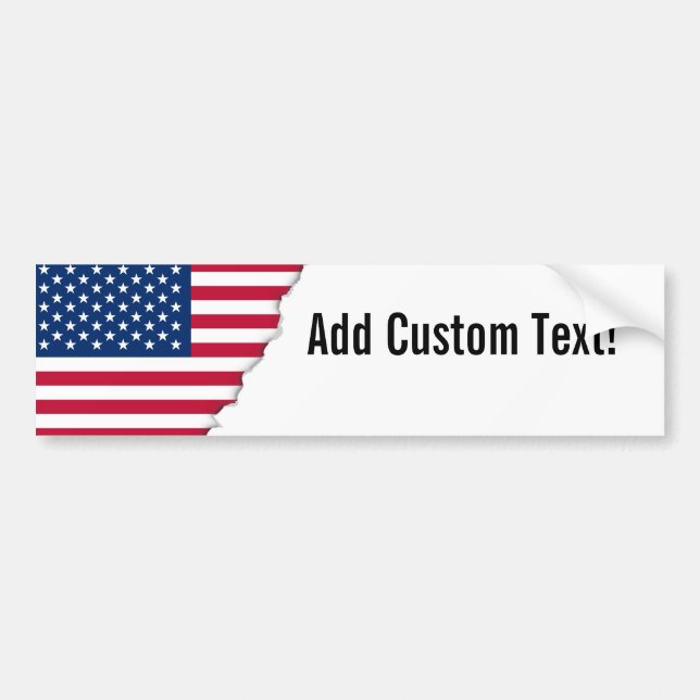 Classic American Flag Bumper Sticker (Front)