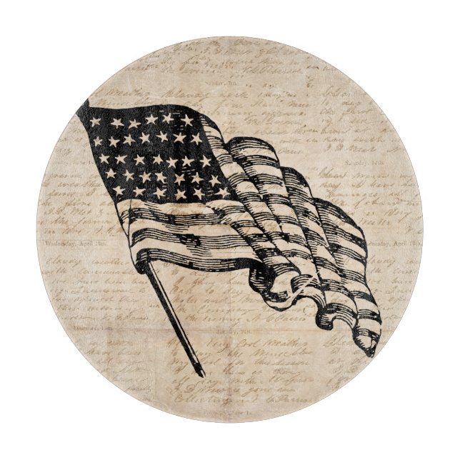 Classic American Flag Cutting Board (Front)