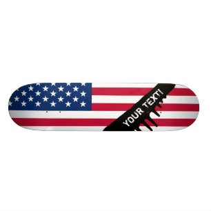 Classic American Flag Skateboard