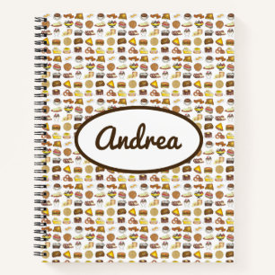 Classic American Lunch Counter Greasy Spoon Diner Notebook