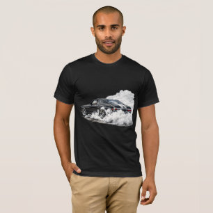 Classic American Muscle Car Burnout Graphic T-Shirt