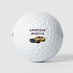 Classic American Muscle Car Mustang Boss 302 Golf Balls