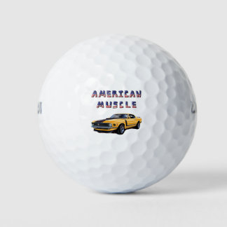 Classic American Muscle Car Mustang Boss 302 Golf Balls