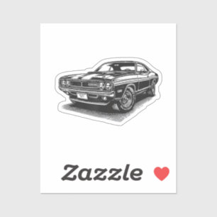 Classic American Muscle Car Retro Vintage 60s 70s