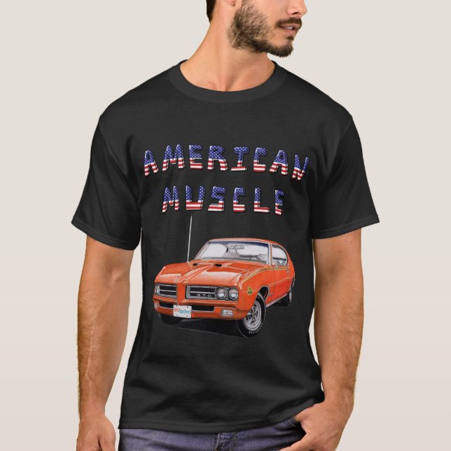 Classic American Muscle Car T-Shirt (Front)