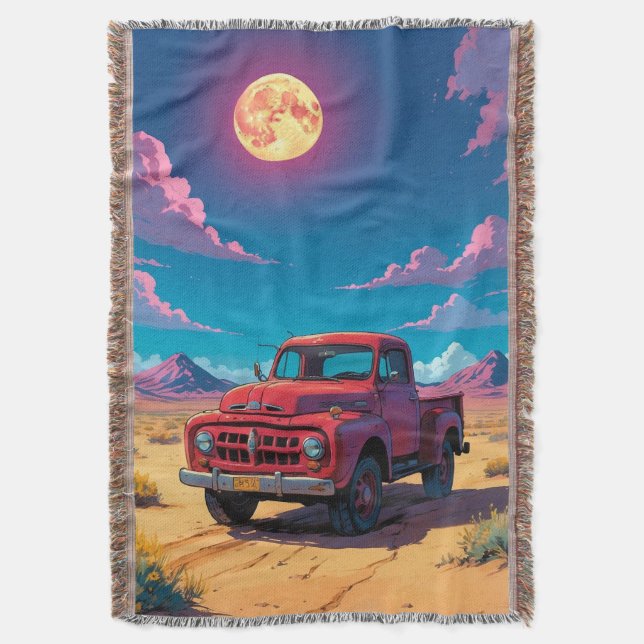 Classic American Pickup  Throw Blanket (Front Vertical)