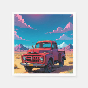 Classic American Pickup Truck  Napkin