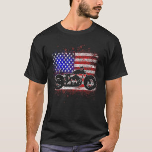 Classic American Roadster - Vintage Motorcycle USA T-Shirt