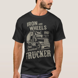 Classic American Trucks 1983 Iron and Wheels T-Shirt