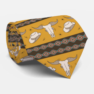 Classic American Western themed pattern Tie