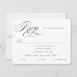 Classic Ampersand Invitation Reply Cards