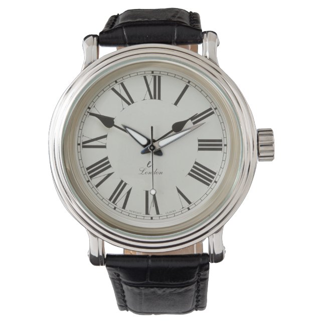 Classic and Elegant Roman Numeral London Watch (Front)
