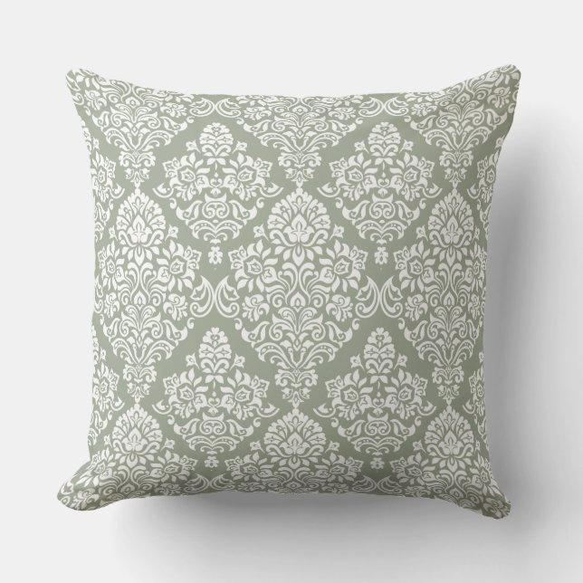 Classic and Elegant Royal Damask pattern Cushion (Front)