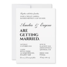 Classic and Elegant Wedding Ceremony Invitation