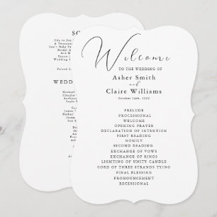 Classic and Elegant Wedding Program