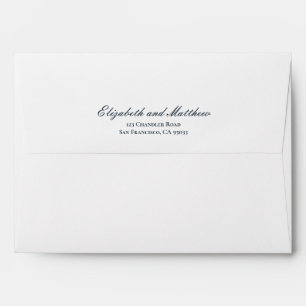 Classic and Simple Elegant Wedding Envelope