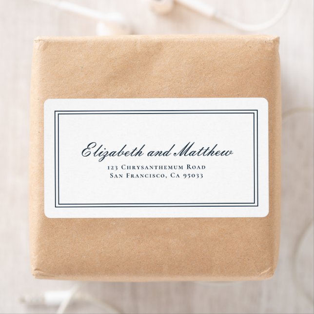 Classic and Simple Elegant Wedding Return Address (Insitu)