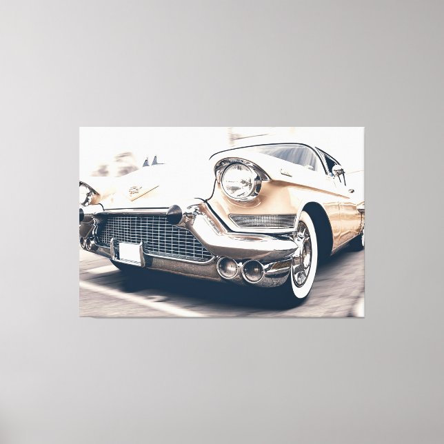 Classic Antique Automobile Car Wrapped Canvas (Front)