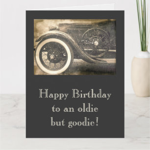 Classic Antique Car Big Birthday Card