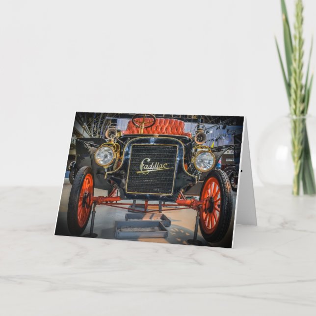 CLASSIC ANTIQUE CAR CLASS ACT BIRTHDAY CARDS (Front)