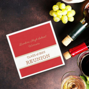Classic, Any Year class reunion napkins