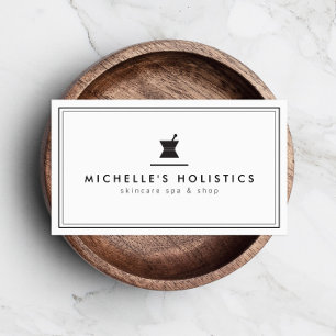 Classic Apothecary Holistic Medicine White Business Card