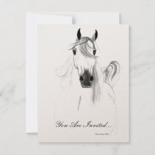 Classic Arabian Horse Invitation