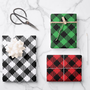 Classic Argyle Diamond Geometric Pattern Wrapping Paper Sheet