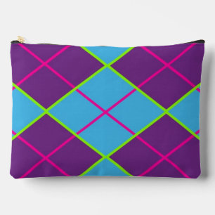 Classic Argyle Pattern Accessory Pouch