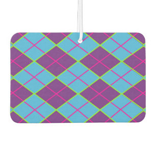 Classic Argyle Pattern Car Air Freshener