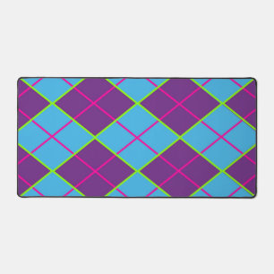Classic Argyle Pattern Desk Mat