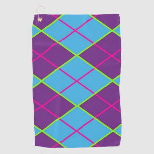 Classic Argyle Pattern Golf Towel