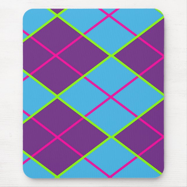 Classic Argyle Pattern Mouse Mat (Front)