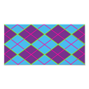 Classic Argyle Pattern Photo Print