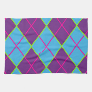 Classic Argyle Pattern Tea Towel