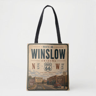 Classic Arizona Mother Road Heritage Tote Bag