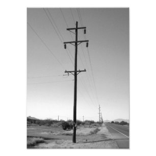 Classic Arizona Powerlines Photo Print