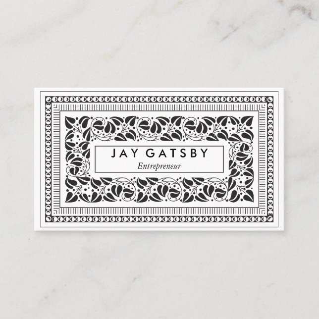 Classic Art Deco/Art Nouveau Business Card (Front)