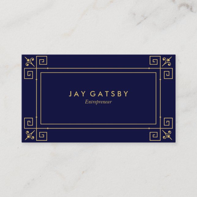 Classic Art Deco/Art Nouveau Business Card (Front)