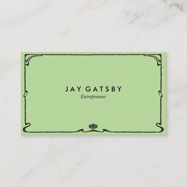Classic Art Deco/Art Nouveau Business Card (Front)