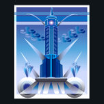 Classic Art Deco City Building Poster<br><div class="desc">Classic Art Deco City Building Poster</div>