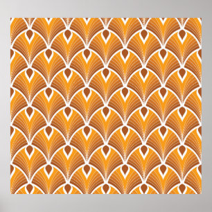 Classic Art Deco Geometric Pattern Poster