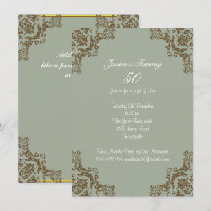 Classic art deco invitation