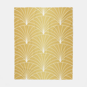 Classic Art Deco Seamless Pattern. Geometric Styli Fleece Blanket