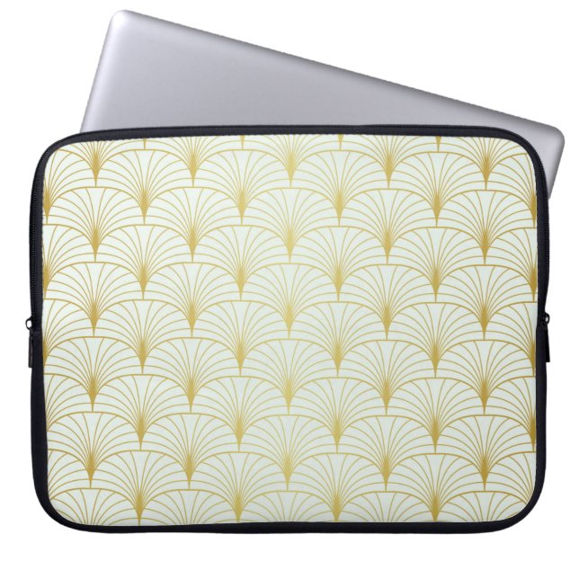 Classic Art Deco Seamless Pattern. Geometric Styli Laptop Sleeve (Front)