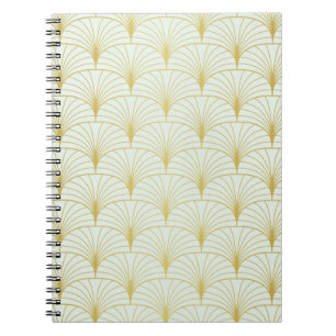Classic Art Deco Seamless Pattern. Geometric Styli Notebook