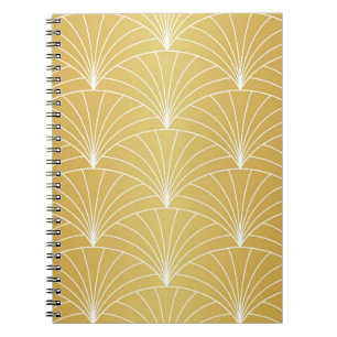 Classic Art Deco Seamless Pattern. Geometric Styli Notebook