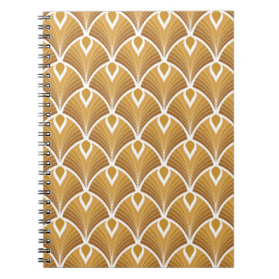 Classic art deco seamless pattern. Geometric styli Notebook