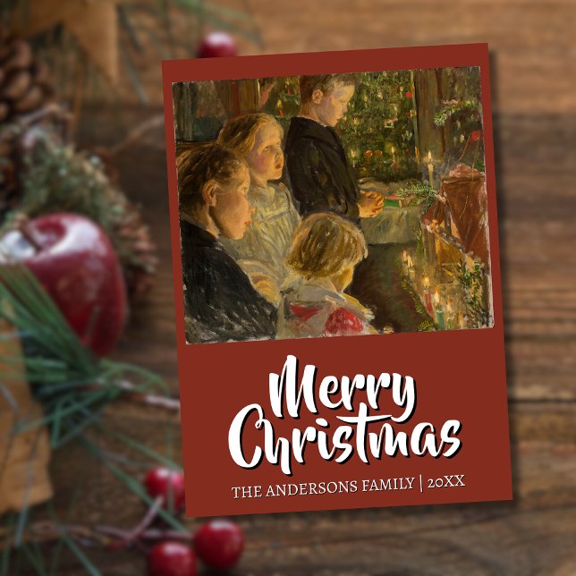 Classic Art Merry Christmas Kalckreuth Holiday Card (Creator Uploaded)